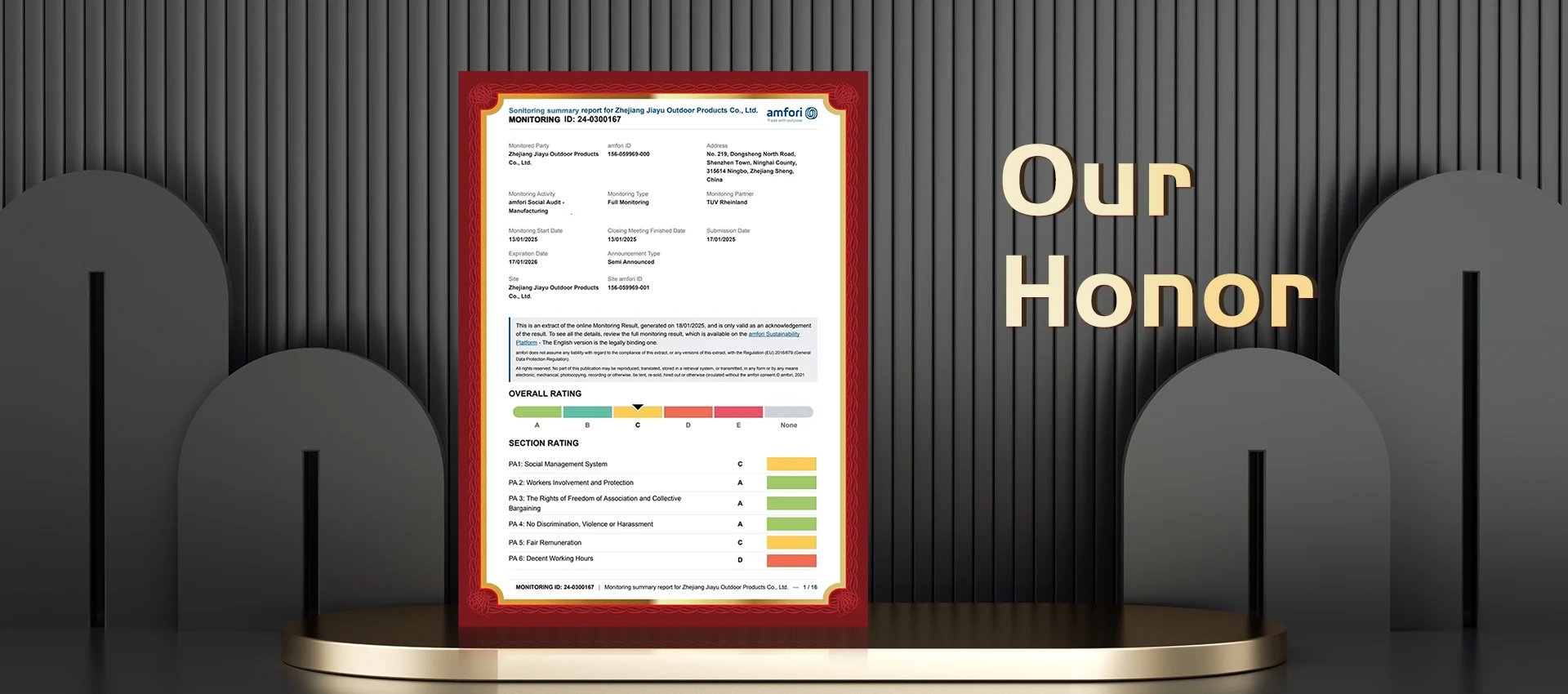 Zhejiang Jaayu waje Products Co., Ltd.